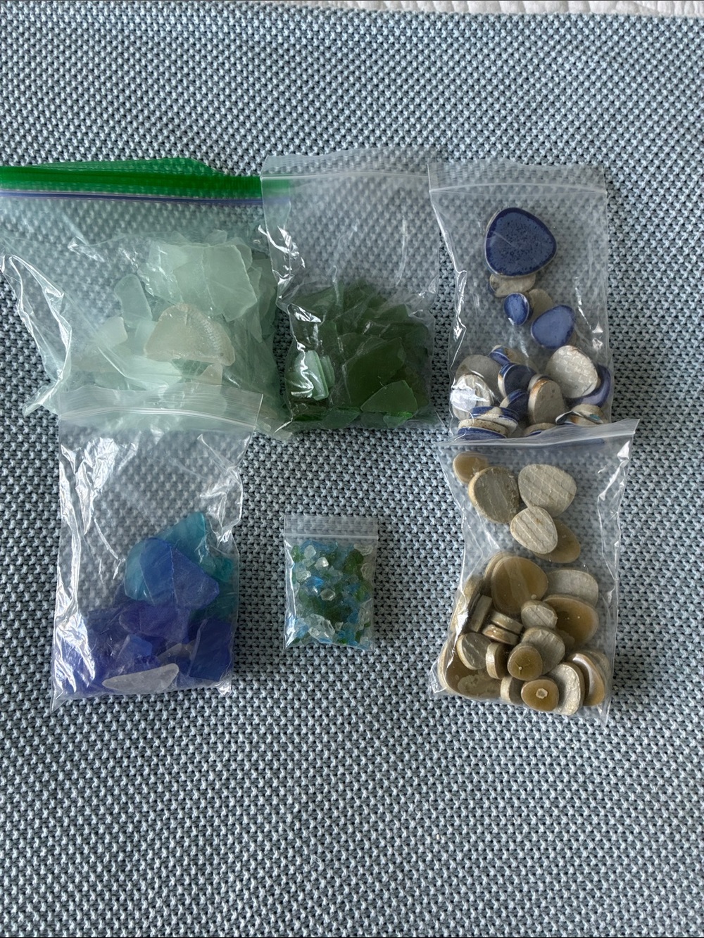 Sea Glass and Pottery Pieces